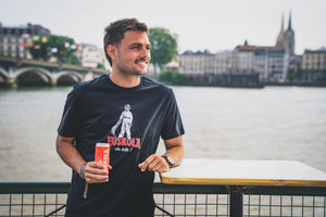 Tee-shirt EUSKOLA x EZ KEXA "Euskola ta kitto!" Noir